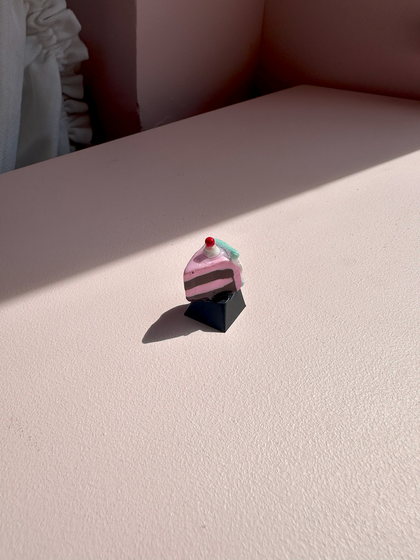 Pink Frosting Chocolate Cake Keycap